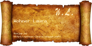 Wohner Laura névjegykártya