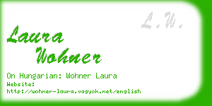 laura wohner business card